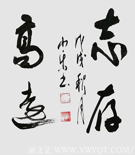 白小乐作品 《志存高远》 规格：50cmx50cm 创作年代：2018年